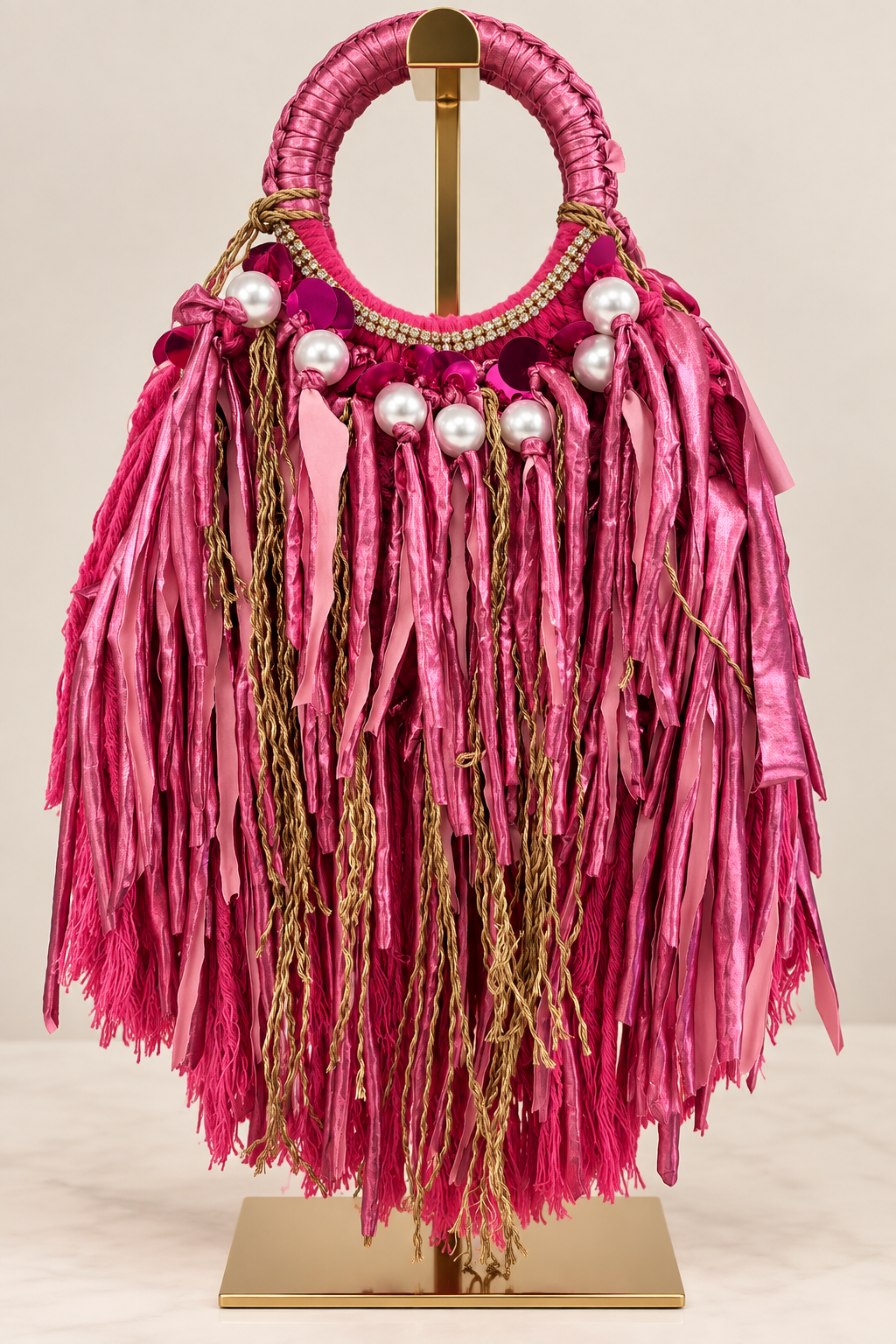 NÚDO Fuchsia Luxe Fringe