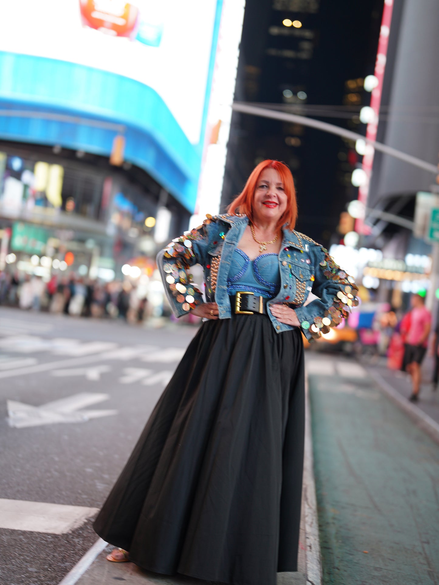 Denim sequins Jacket
