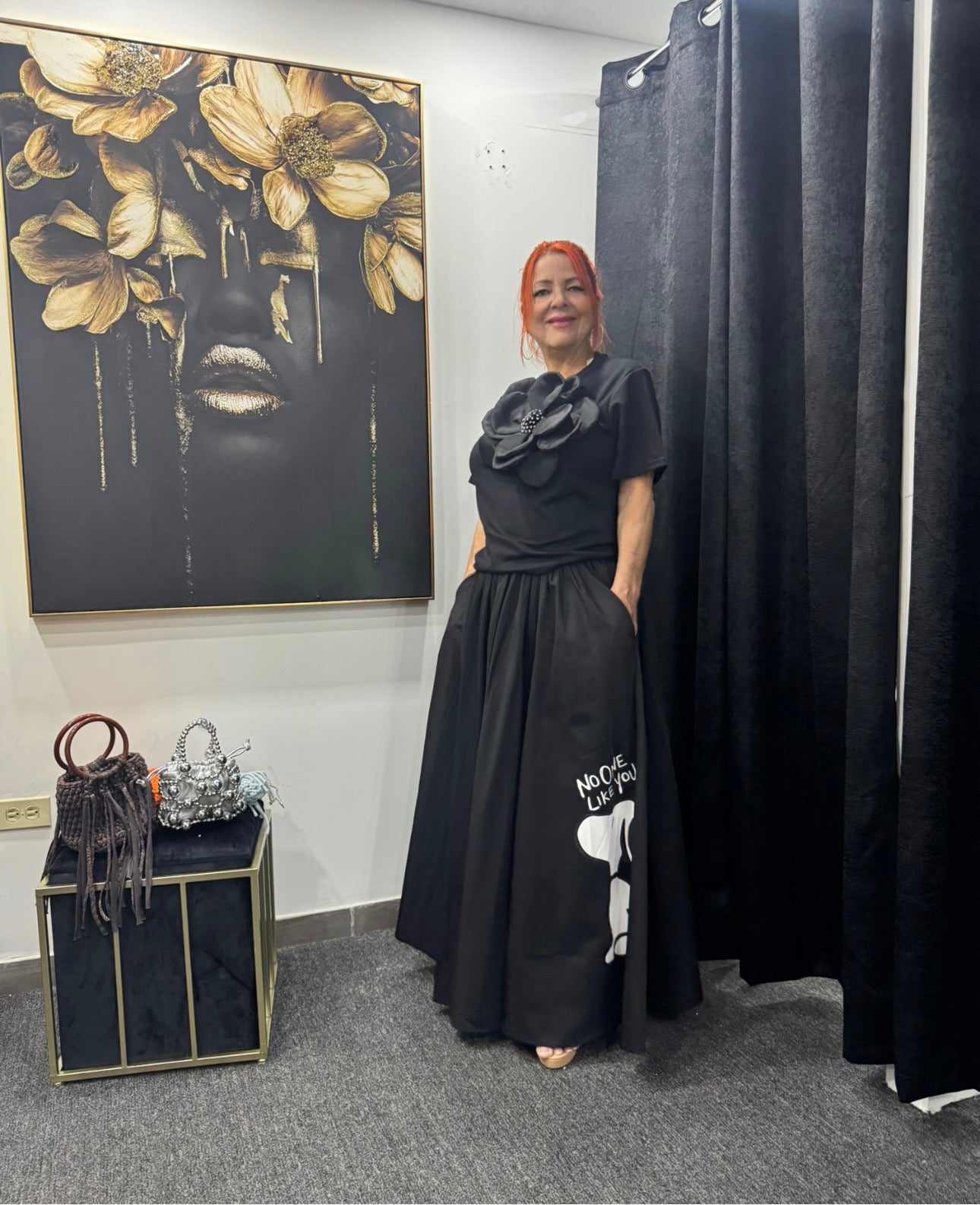 Black Long skirt