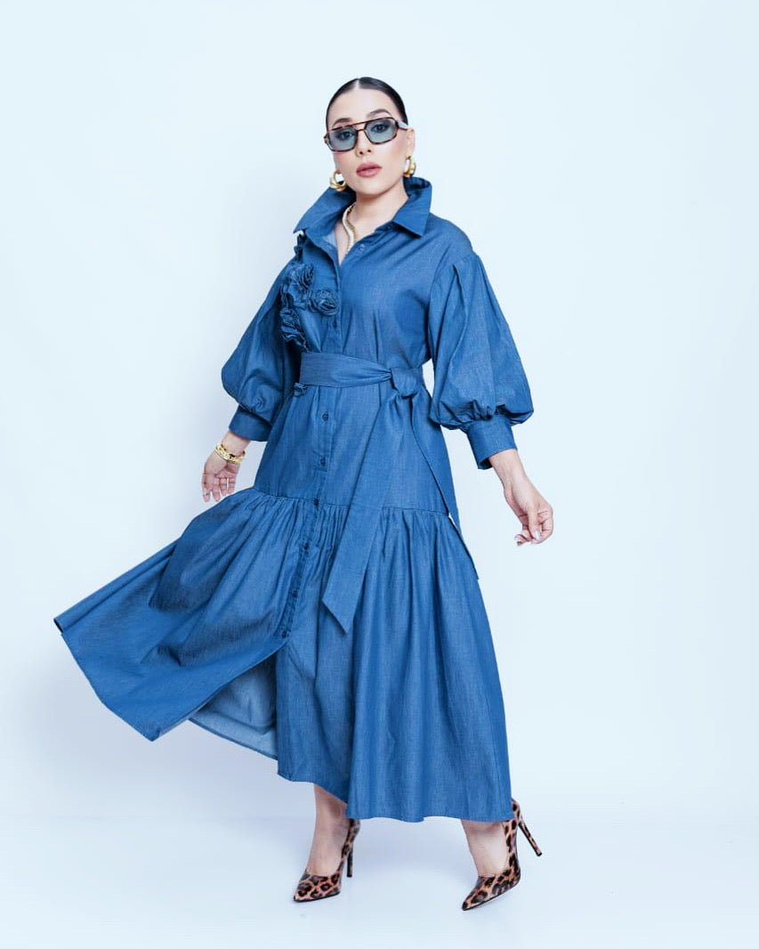 Denim Maxi Dress