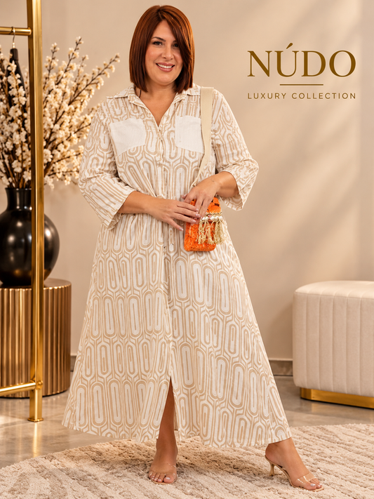 Vestido Camisero Lino Italiano