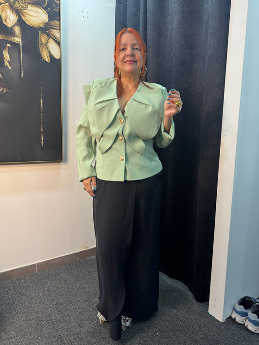 Chaqueta Mint Flower Luxury