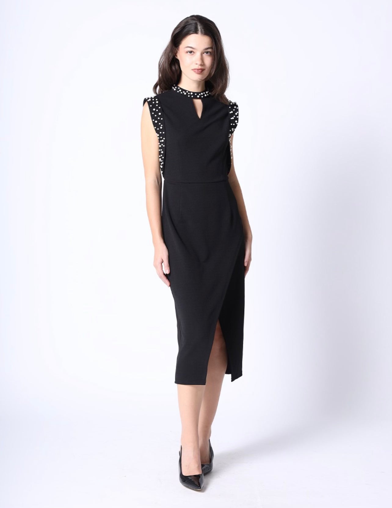Pearl cocktail midi dress