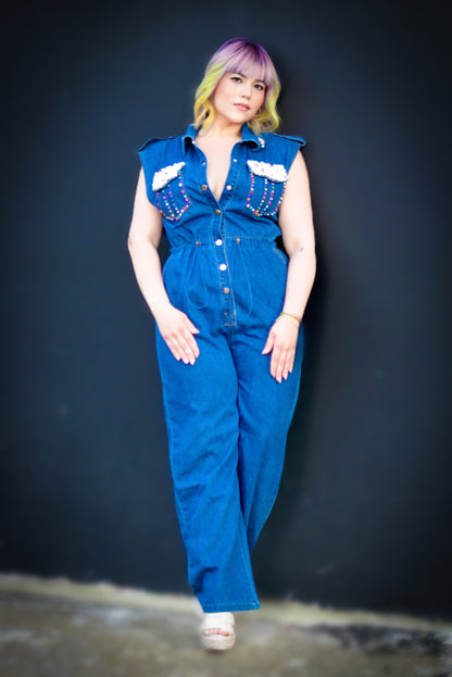 Denim Stone Jumpsuit