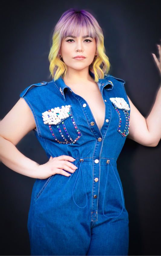 Denim Stone Jumpsuit