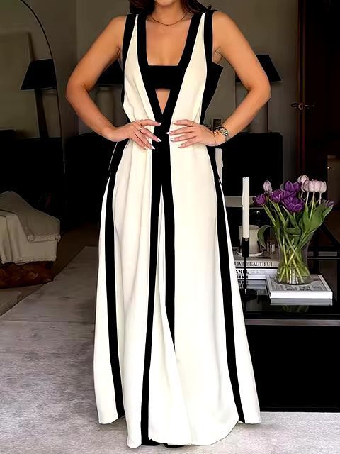 Elegant Sleeveless Maxi Dress